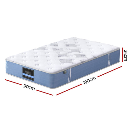 25cm Giselle Mattress Pocket Spring Mattresses Single