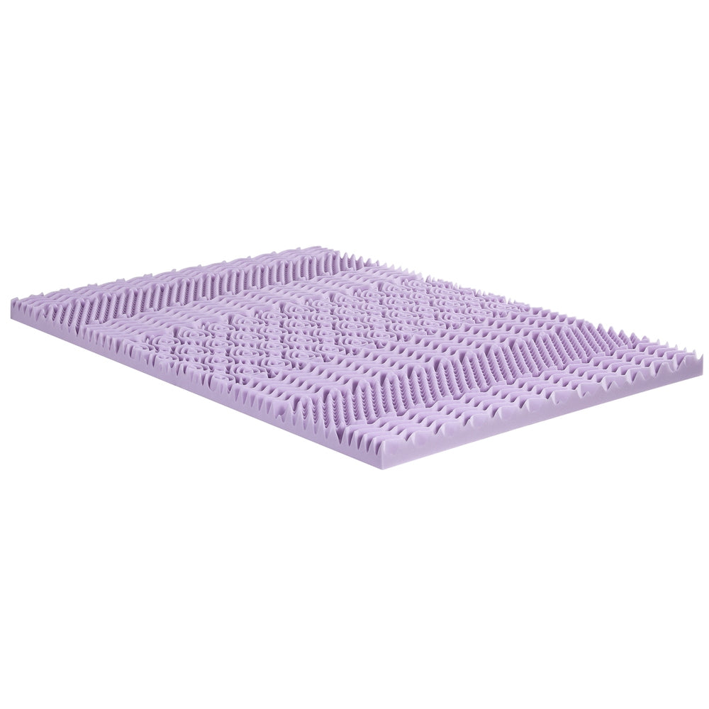 Giselle Bedding 8cm Lavender Memory Foam Mattress Topper | Bamboo Cover | 7-Zone | Double