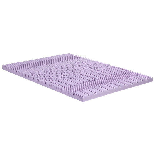 Giselle Bedding 8cm Lavender Memory Foam Mattress Topper | Bamboo Cover | 7-Zone | Double
