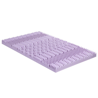 Giselle Bedding 8cm Lavender Memory Foam Mattress Topper | Bamboo Cover | 7-Zone | Single
