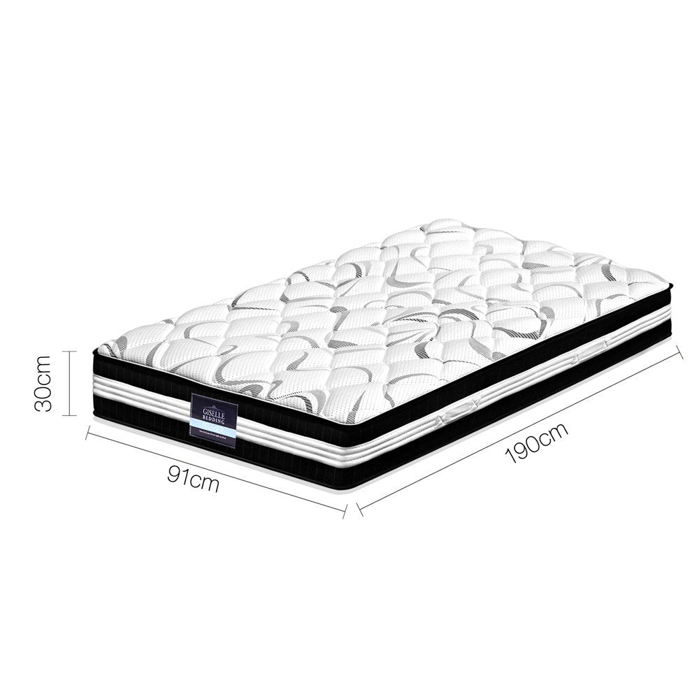 Dust mite & mould resistant 30cm Mattress Medium Firm I Single I Free Shipping