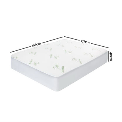 Giselle Bedding Bamboo Mattress Protector | Waterproof | Double
