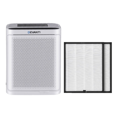 Devanti Air Purifier H12 HEPA Cleaner PM2.5 Display Spare Filter White