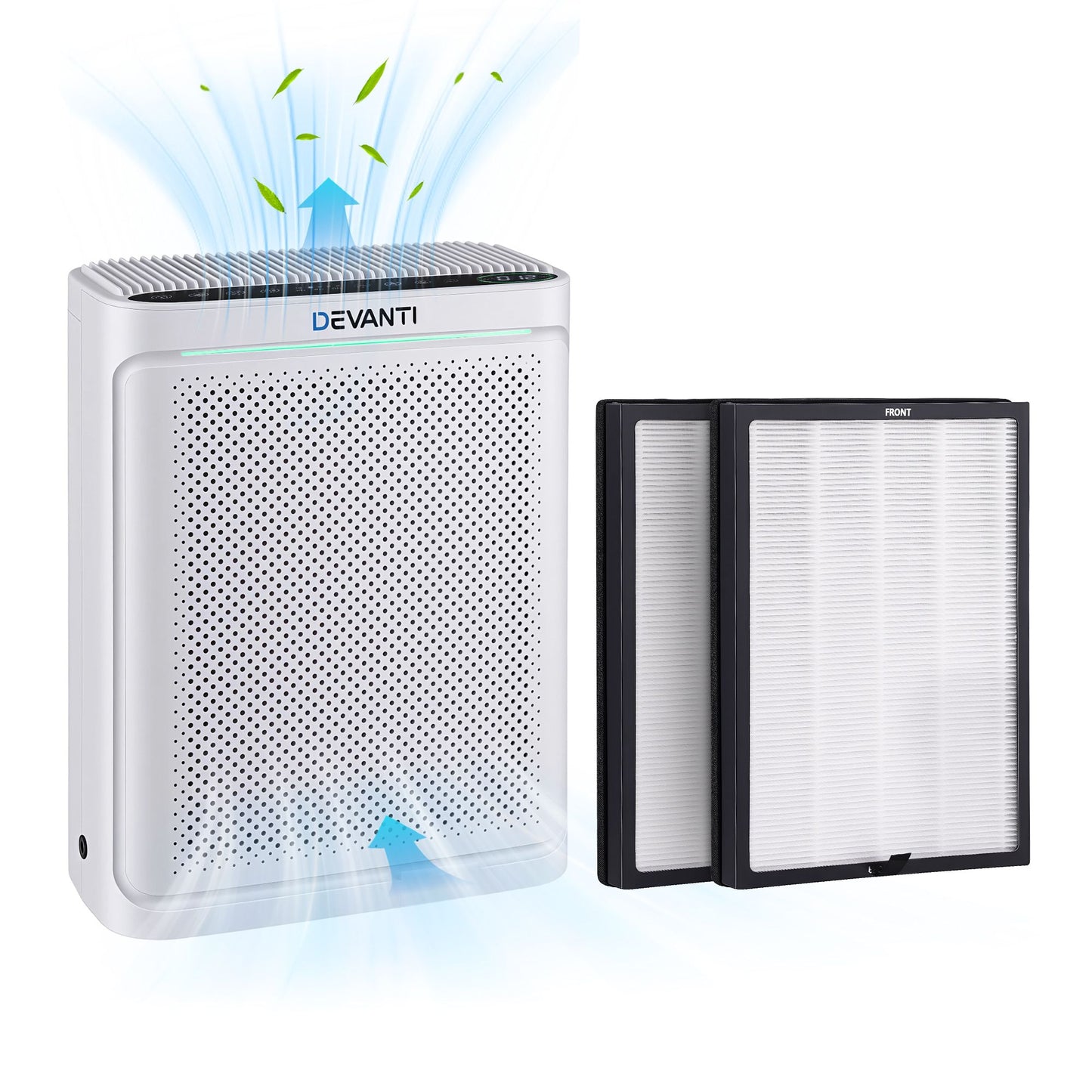 Devanti Air Purifier H12 HEPA Cleaner PM2.5 Display Spare Filter White