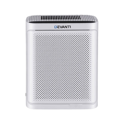 Devanti Air Purifier HEPA Air Cleaner Digital Display Bedroom White
