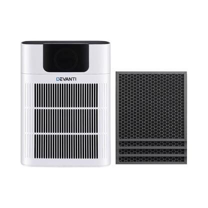 Devanti Pet Air Purifier H12 HEPA Filter Cleaner Replacement Filter White