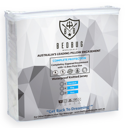 Waterproof Dust Mite Pillow Protector & Encasement | King | AU