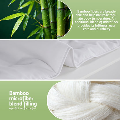 Giselle Bedding 200GSM Bamboo Blend Summer Quilt | Queen