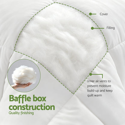Giselle Bedding 200GSM Bamboo Blend Summer Quilt | Queen