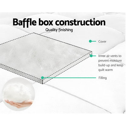 Giselle Bedding 700GSM Bamboo Microfibre Quilt | Queen