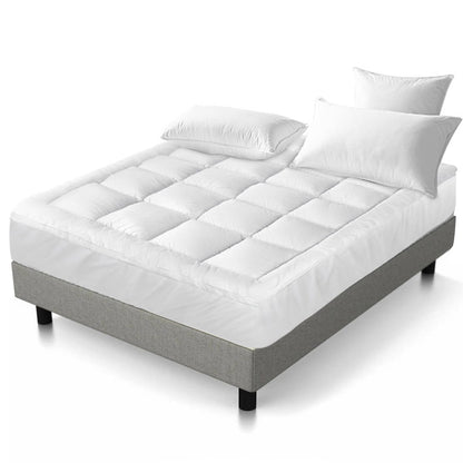 1000GSM Bamboo Pillowtop Mattress Topper | 5cm | Queen | Giselle Bedding