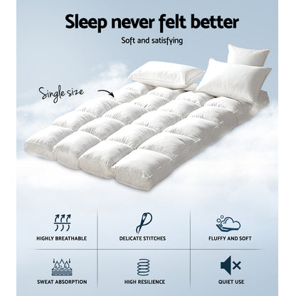 Giselle Bedding Mattress Topper Pillowtop Bamboo I  Single