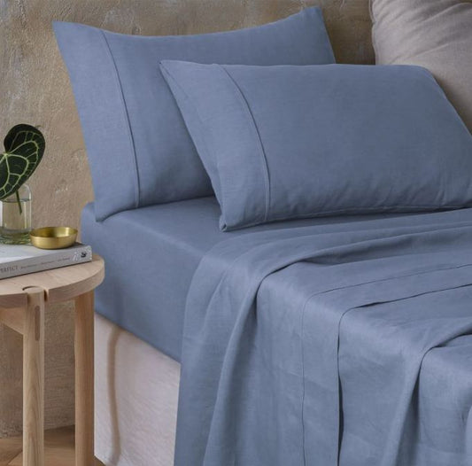 Hemp  Sheet Set I  King I Sky Blue Naturally Hypoallergenic