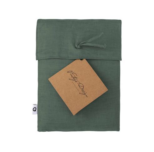 Hemp  Quilt Cover I  King I Sea Green
