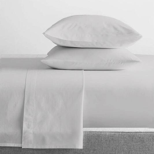 Dust Mite Allergy Solutions - Renee Taylor Organic Cotton King Sheet Set – 100% GOTS-certified, 300TC percale, hypoallergenic & breathable. Chemical-free & eco-friendly for a refreshing sleep!