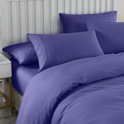 Royal Comfort 2000TC 6pc Bamboo Cooling Sheet & Quilt Cover Set | Double | Royal Blue