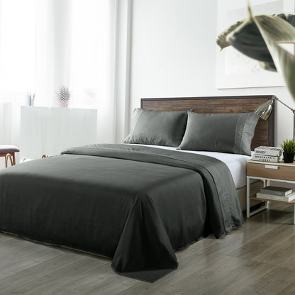 Royal Comfort 1000TC Bamboo Blend Sheet Set | King | Charcoal