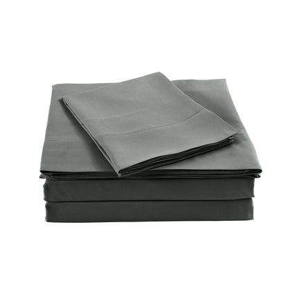 Royal Comfort 1000TC Bamboo Blend Sheet Set | King | Charcoal