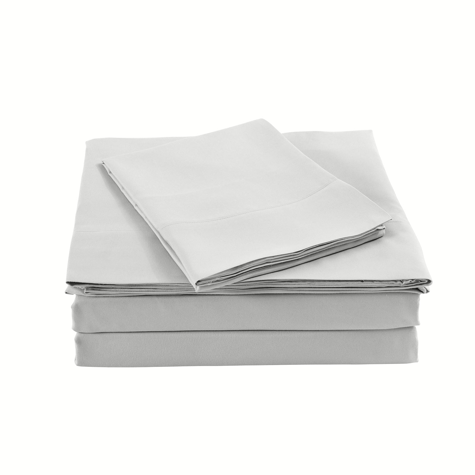 Royal Comfort 1000TC Bamboo Blend Sheet Set | King | Light Grey
