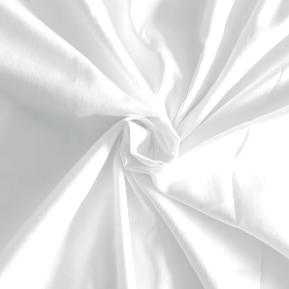 Close up of 1000 thread count bamboo cotton sheets smooth texture white Dust Mite Allergy Solutions Australia