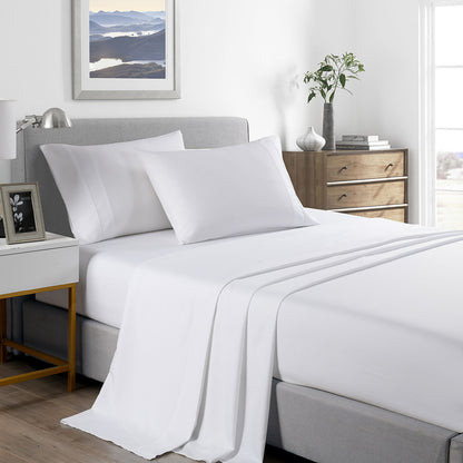 Royal Comfort 2000TC Bamboo Cooling Sheet Set | Queen | White