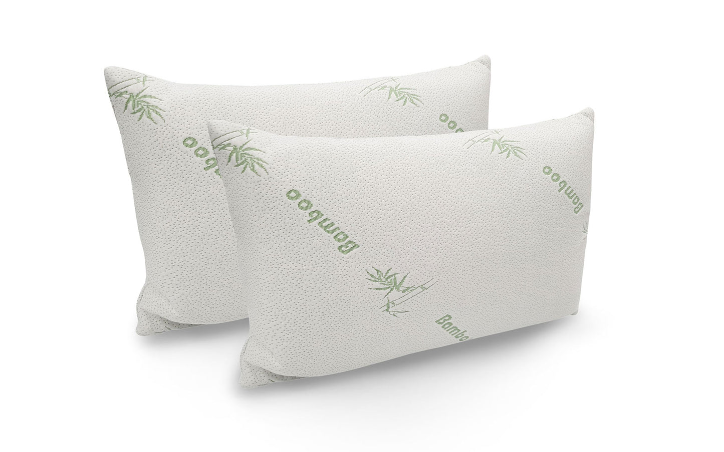 Royal Comfort 1000TC Bamboo Blend Sheet Set + 2 Bamboo Pillows | Queen | White