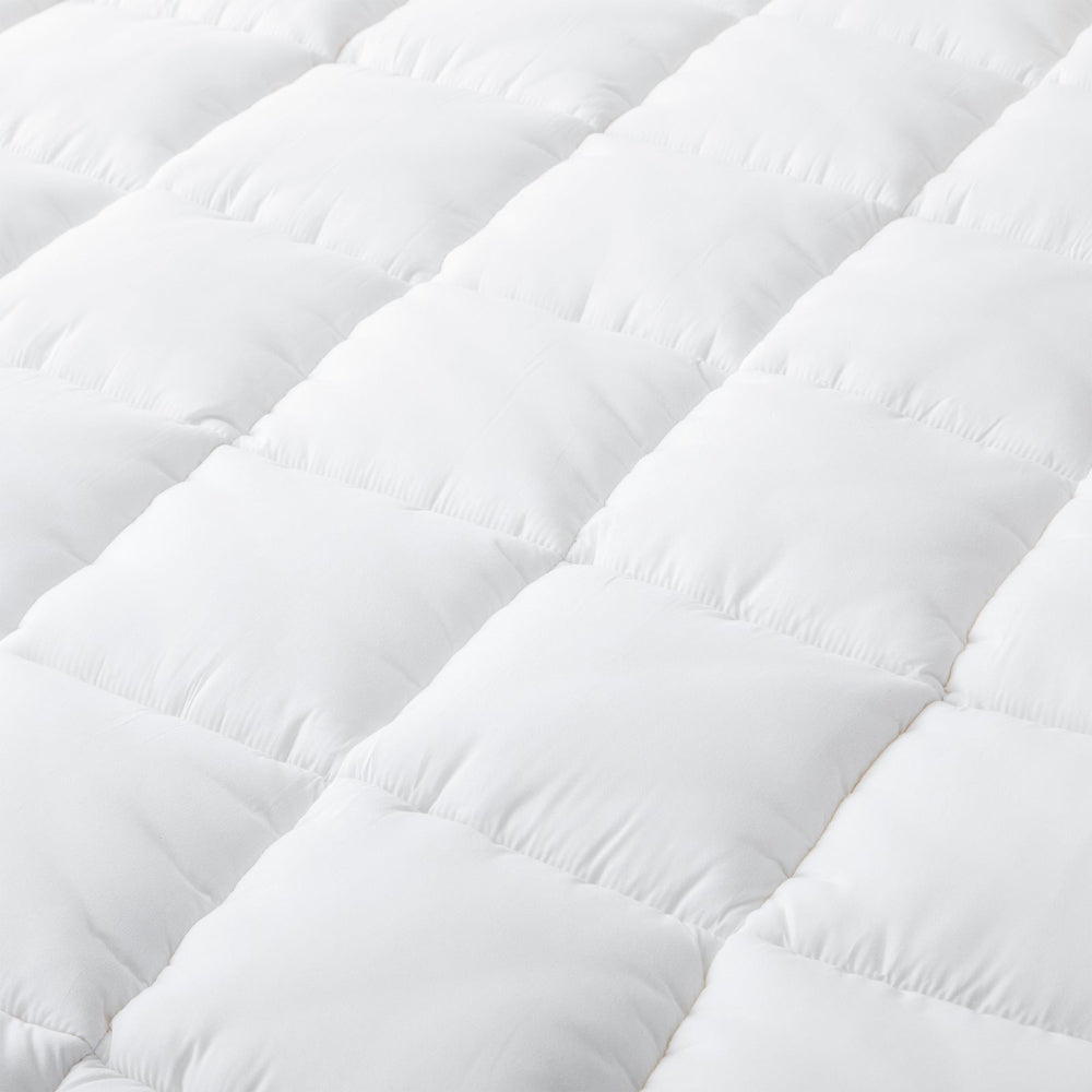 Hypoallergenic 100% Microfiber filling Mattress Topper I KING I Antibacterial Dust Mite Allergy Solutions 