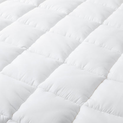 Hypoallergenic 100% Microfiber filling Mattress Topper I KING I Antibacterial Dust Mite Allergy Solutions 