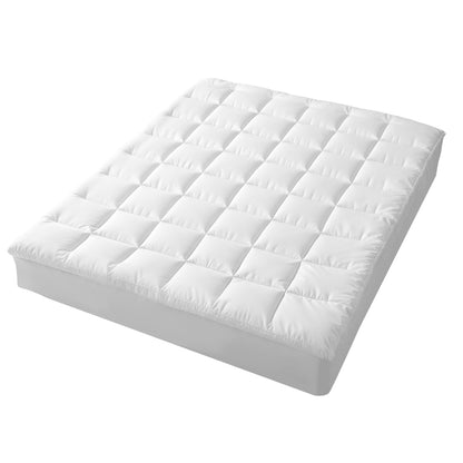 Hypoallergenic 100% Microfiber filling Mattress Topper I QUEEN I Antibacterial - Dust Mite Allergy Solutions