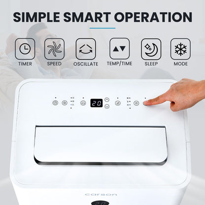 CARSON 3.5kW Portable Air Conditioner, with Dehumidifier Mode & Fan Cooler