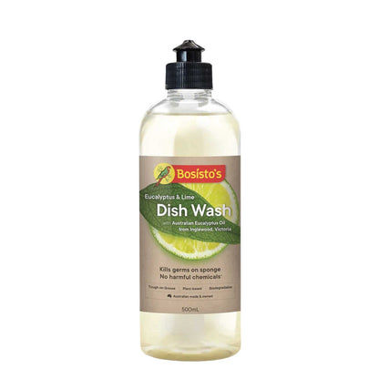 Bosisto's Lime & Eucalyptus 500ml Plant-Based Dish Soap