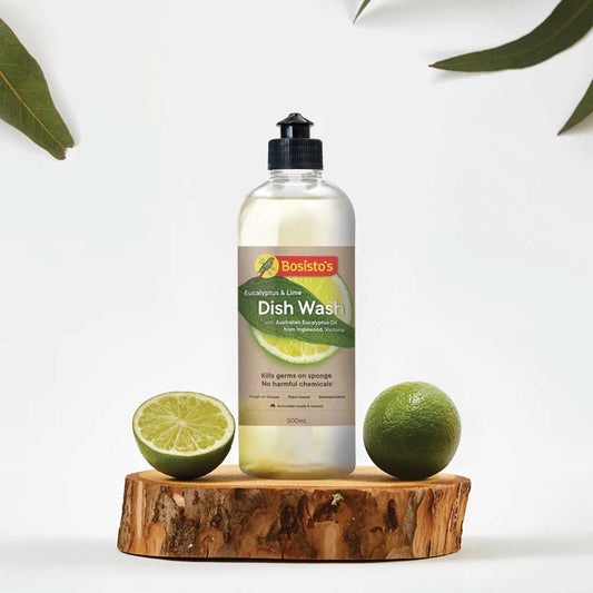 Bosisto's Lime & Eucalyptus 500ml Plant-Based Dish Soap