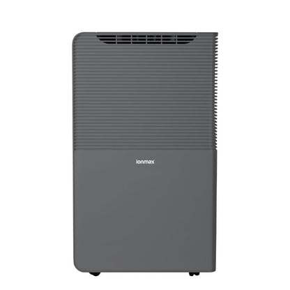 Rhine Pro ION650 dehumidifier side view with universal castor wheels | Dust Mite Allergy Solutions Australia