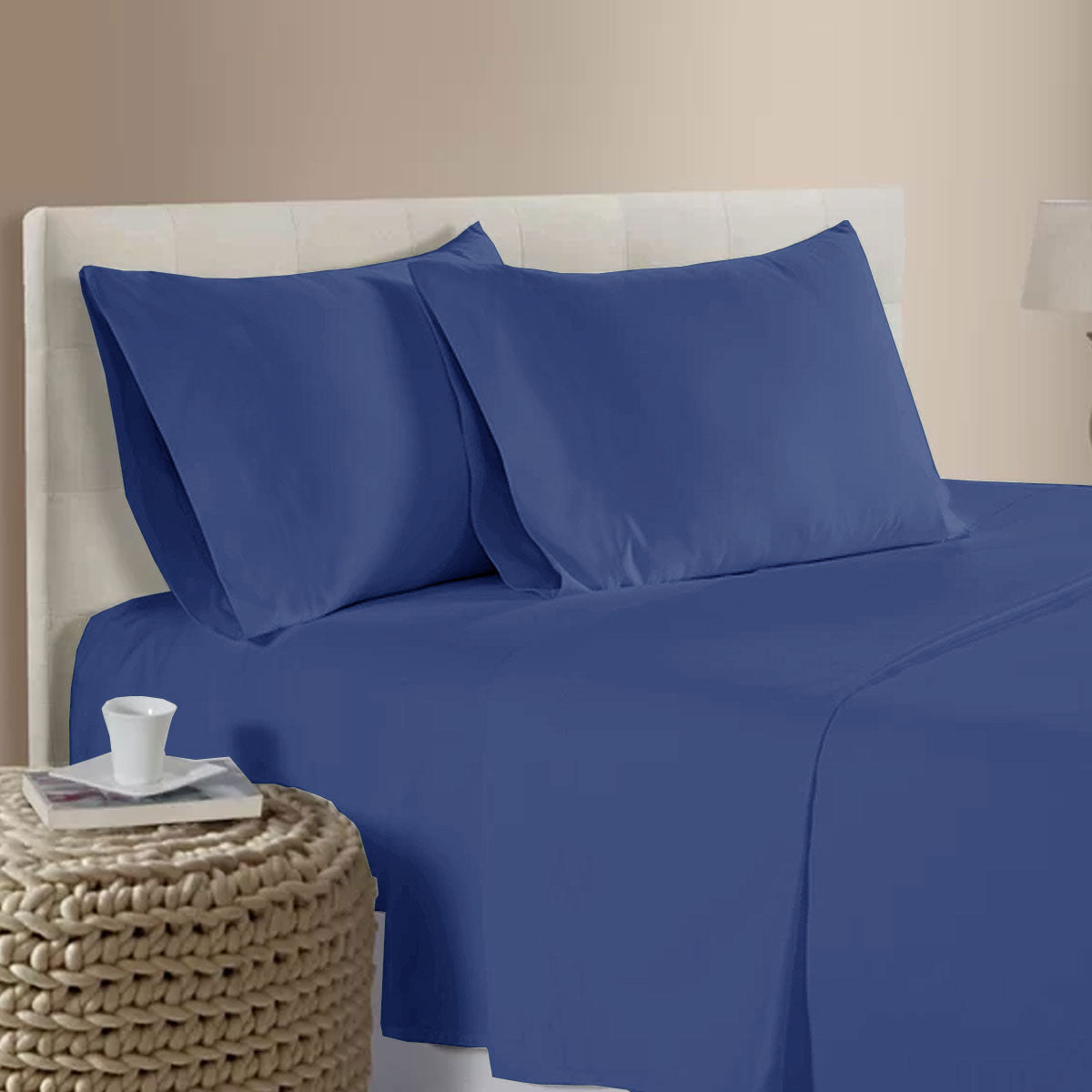 400TC Bamboo Cotton Sheet Set | Queen | Blue