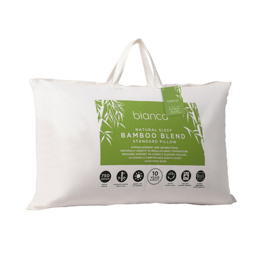 Bianca Bamboo Blend Hypoallergenic Medium Profile Pillow - Dust Mite Allergy Solutions