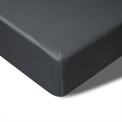 Accessorize 400TC Bamboo Cotton Fitted Sheet | Single | Charcoal