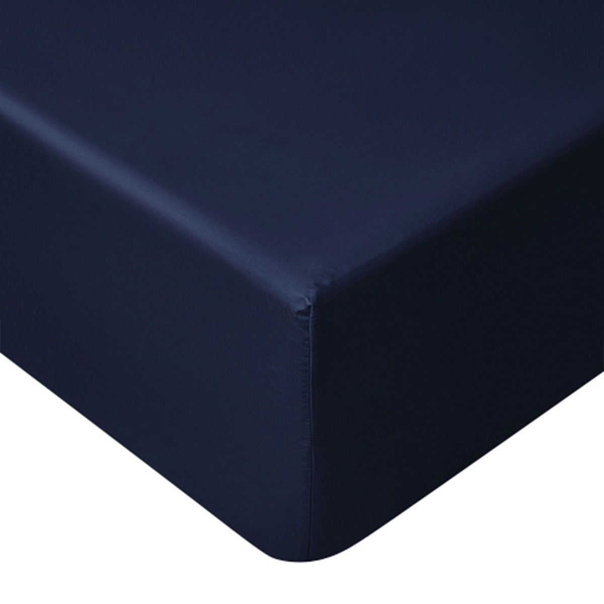 Accessorize 400TC Bamboo Cotton Fitted Sheet | King | Navy | 50cm