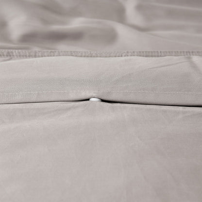 Accessorize 400TC Bamboo Cotton Quilt Cover Set | Double | Stone