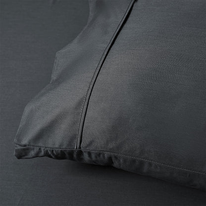Accessorize 400TC Bamboo Cotton Sheet Set | Double | Charcoal