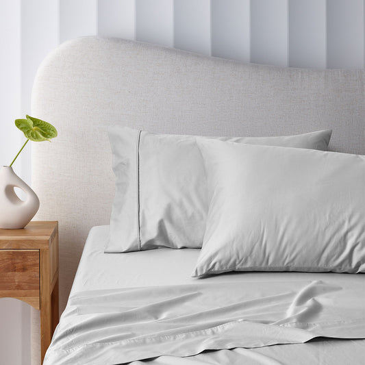 Accessorize 400TC Bamboo Cotton Sheet Set | Single | Grey