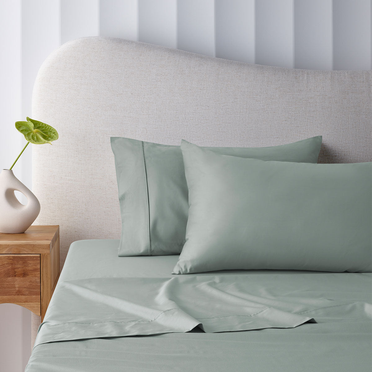 Accessorize 400TC Bamboo Cotton Sheet Set | Double | Sage