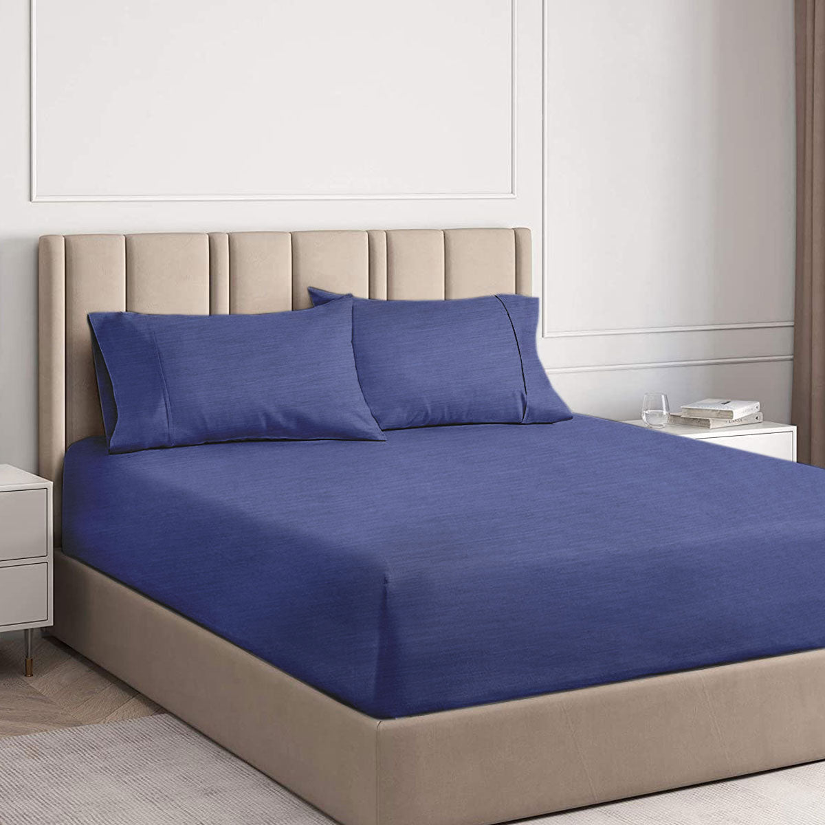 Ramesses 2000TC Cooling Bamboo Combo Set | Queen | Royal Blue