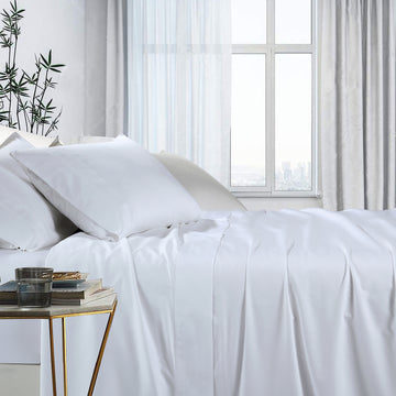 1000TC bamboo cotton sheet set white queen soft breathable luxury bedding Dust Mite Allergy Solutions Australia
