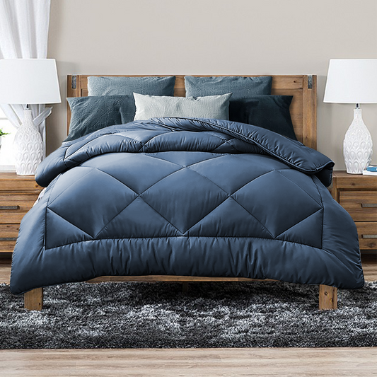 Luxor Bamboo Blend Quilt 400GSM | All Season | Queen | Ocean