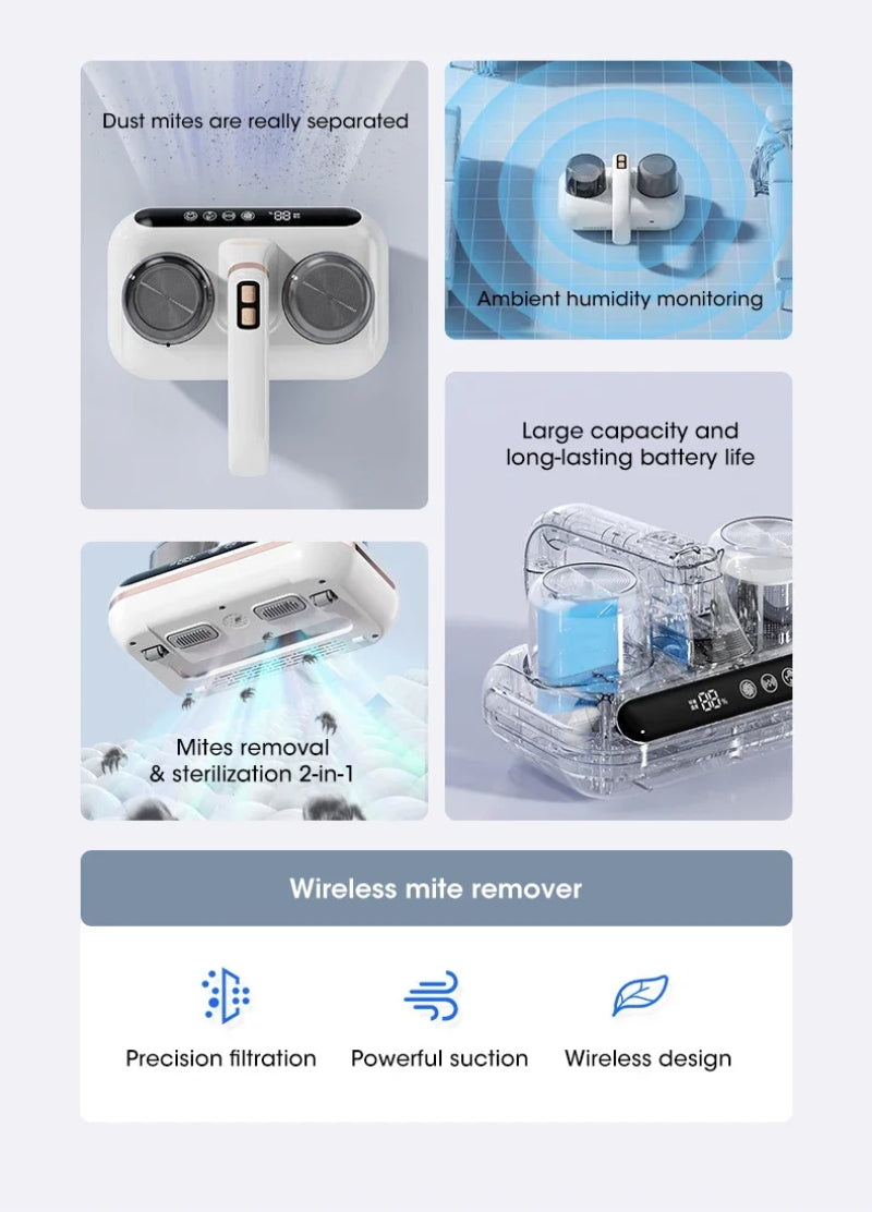 wireless dust mite vacuum cleaner