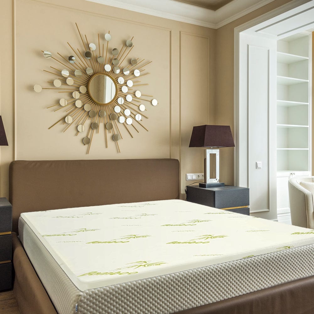 Memory Foam Mattress Topper | Bamboo Cover | 4cm | Double