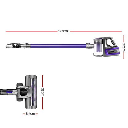 Devanti Cordless Stick Vacuum — Converts to Handheld, HEPA-Grade Filter | AU