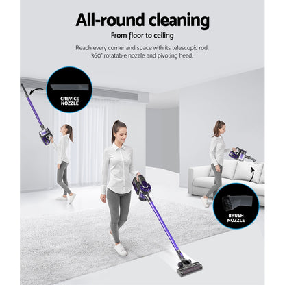 Devanti Cordless Stick Vacuum — Converts to Handheld, HEPA-Grade Filter | AU