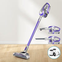 Devanti 150W Cordless Stick Vacuum — Motorised Roller Head, HEPA-Grade Filter | AU