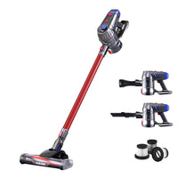 Devanti Stick Vacuum Cleaner HEPA Filter I Red I  150W I Dust Mite Allergy Solutions Australia